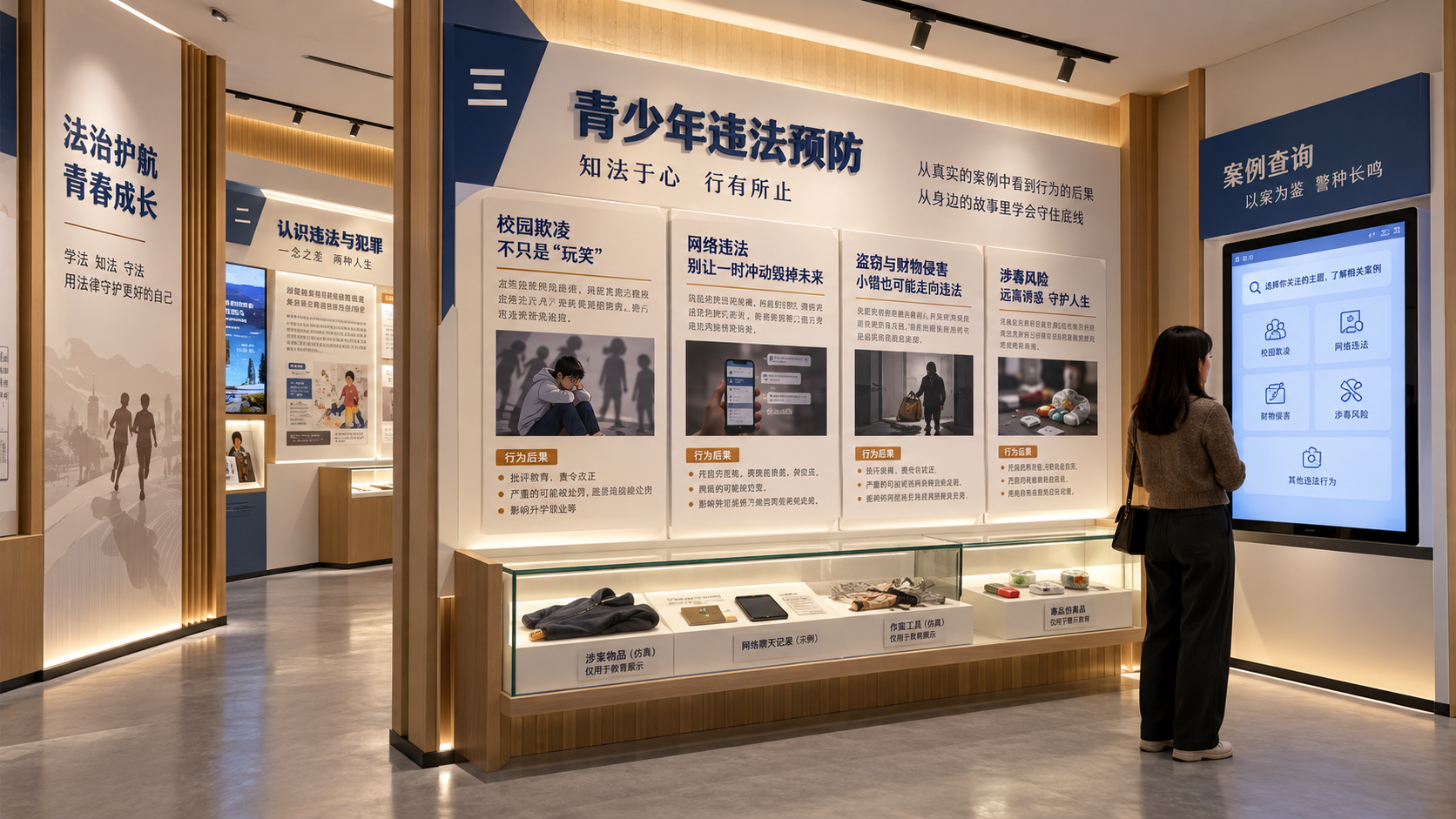 青少年违法预防区效果图