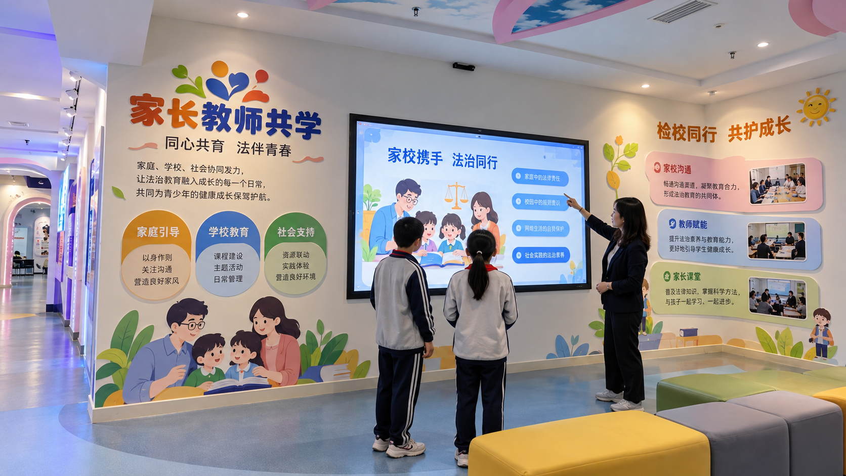 家长教师共学区效果图