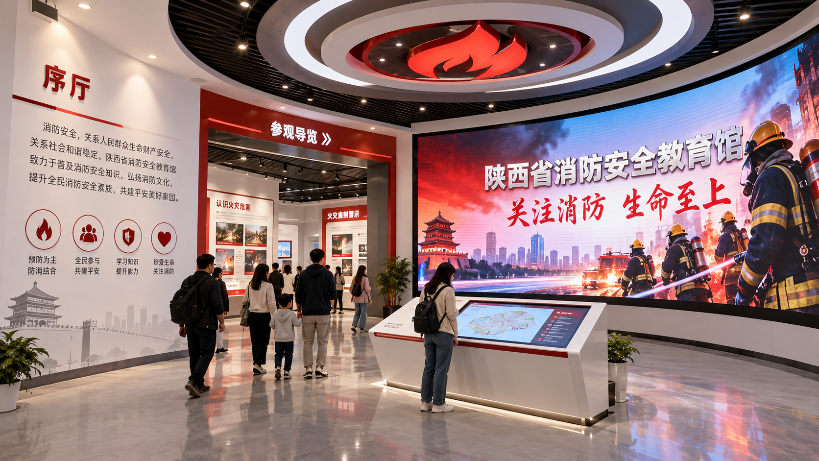 陕西省消防安全教育馆项目效果图