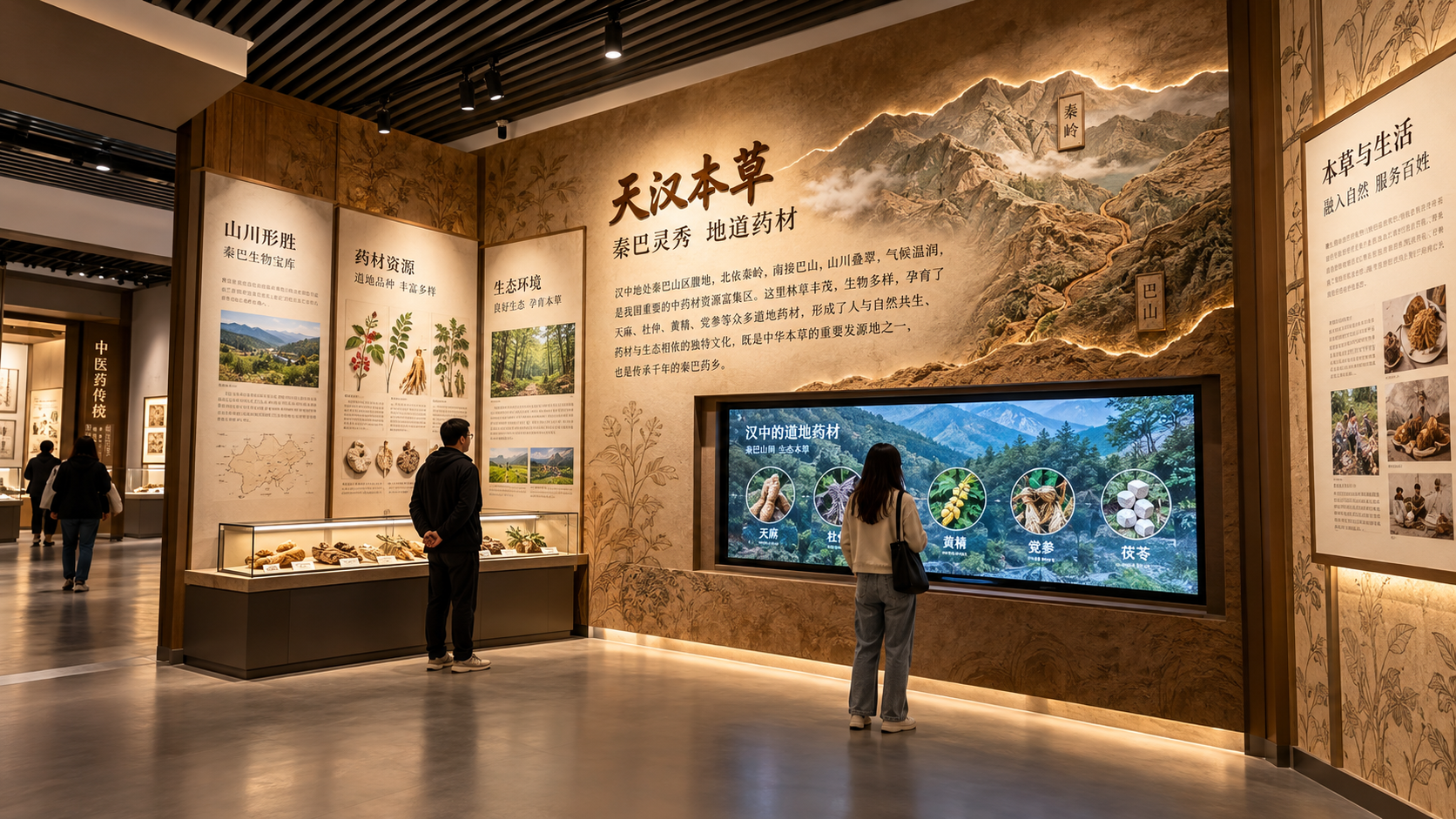 汉中农业及中药材展厅项目效果图