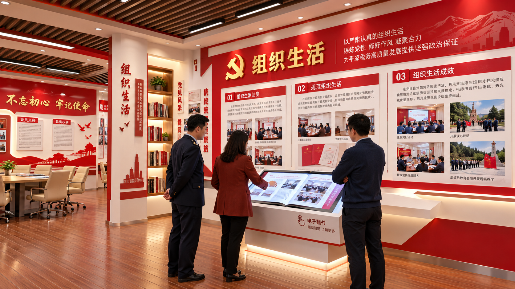 组织生活效果图