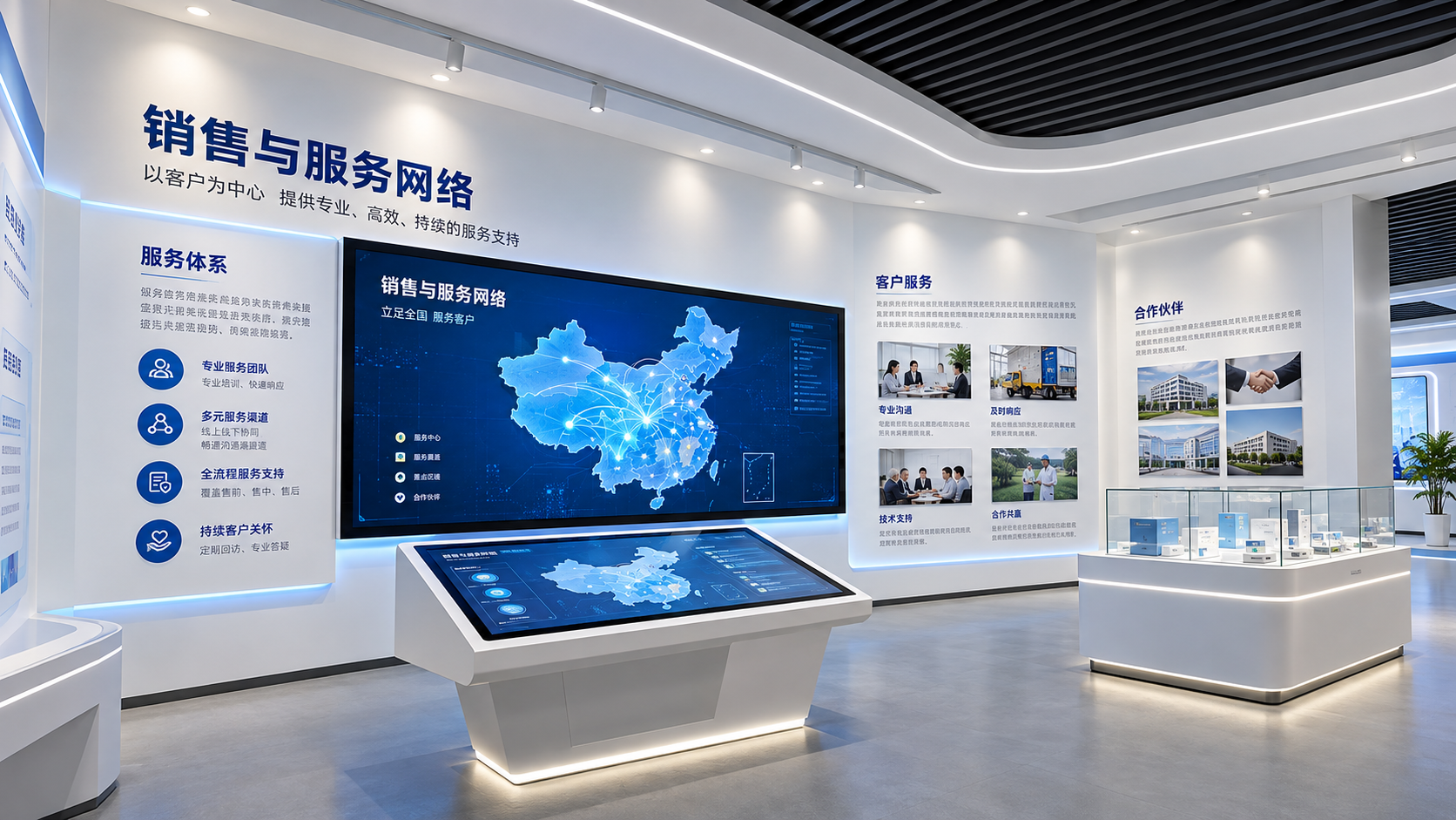 金花股份企业展厅项目效果图