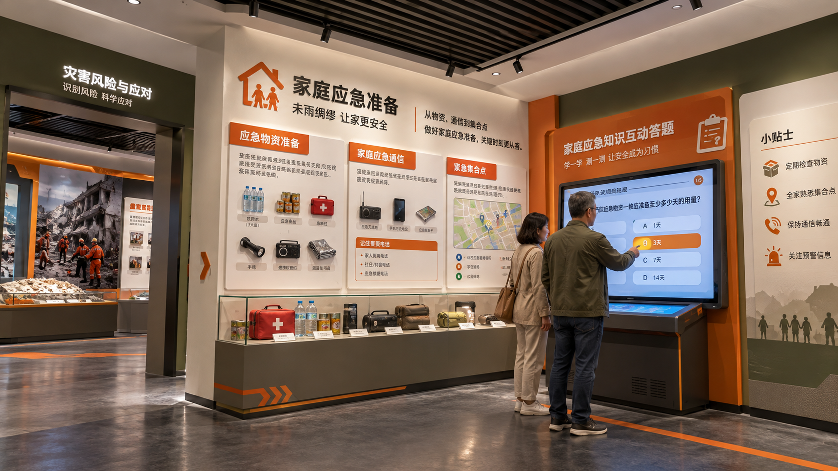 家庭应急准备区效果图