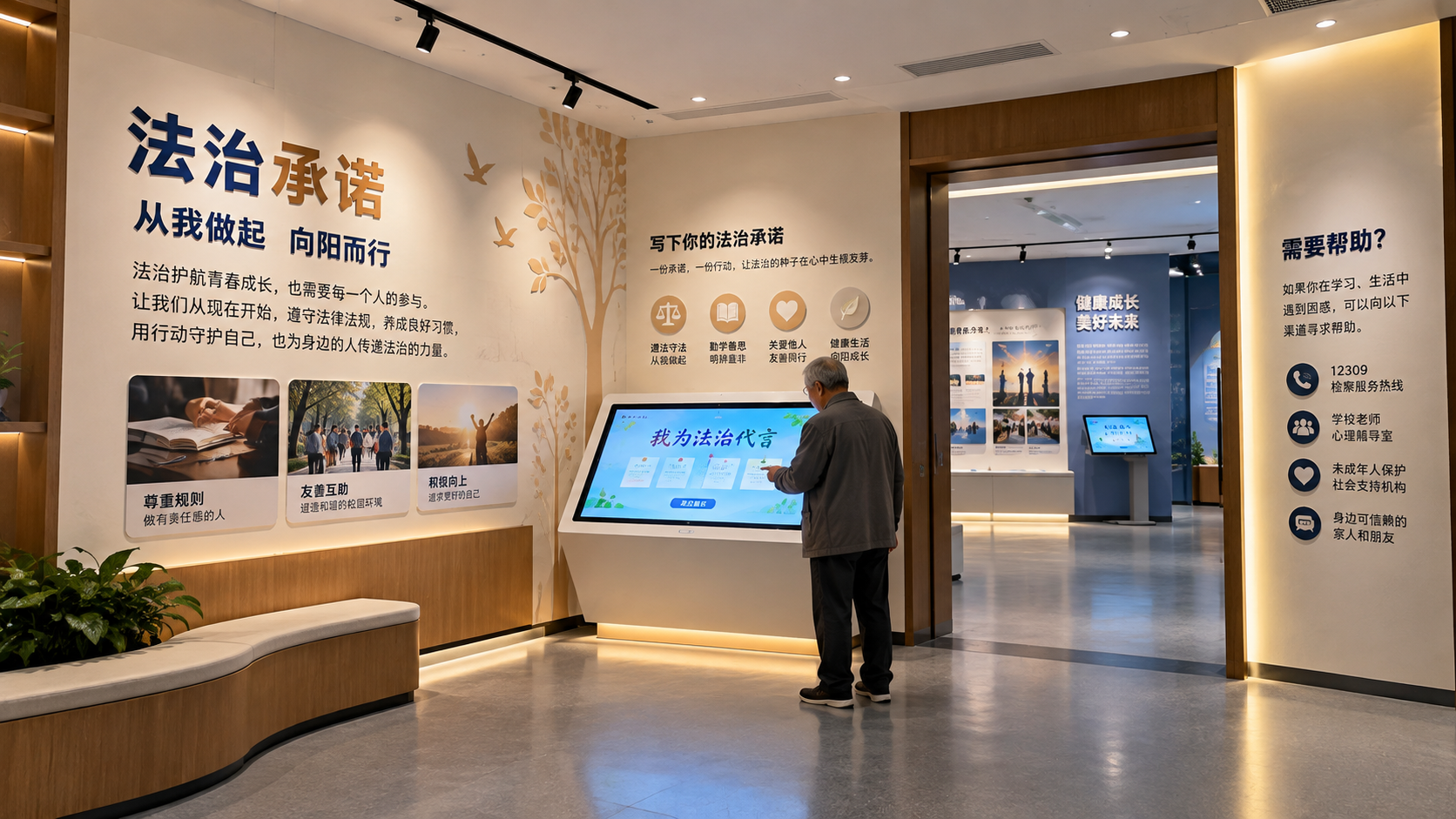 出口与法治承诺区效果图