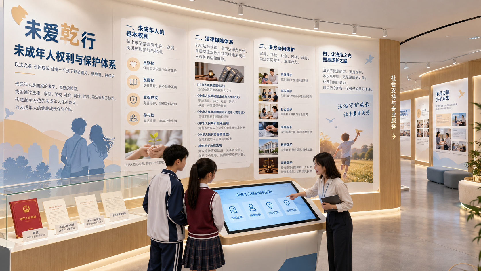 法治教育展示区效果图