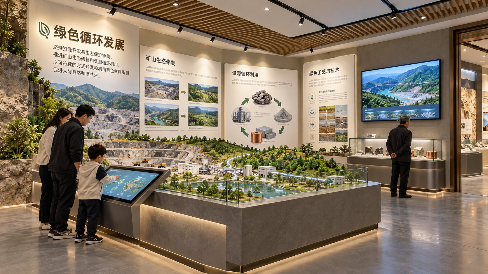 榆林有色金属企业展厅项目效果图