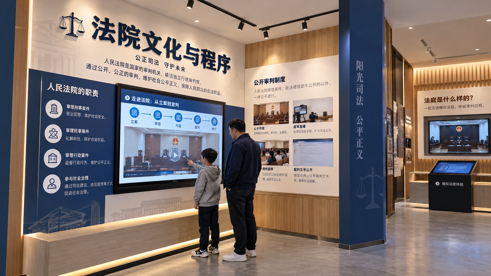 法院文化与程序区效果图