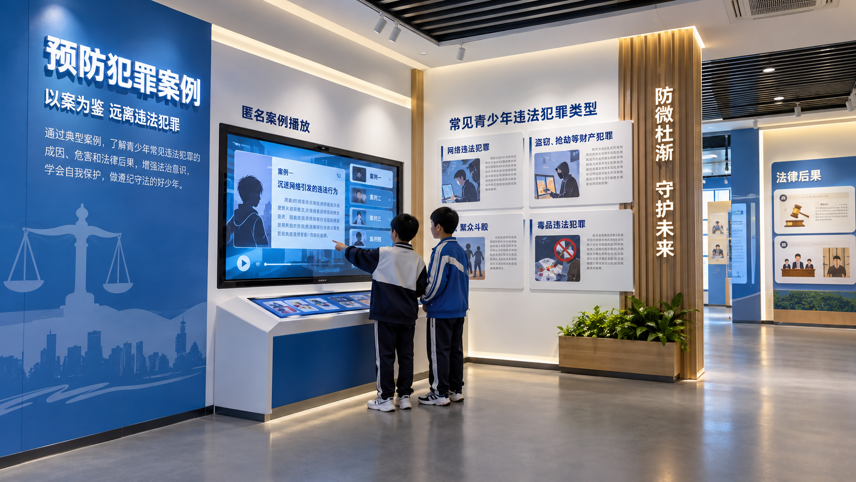 预防犯罪案例区效果图