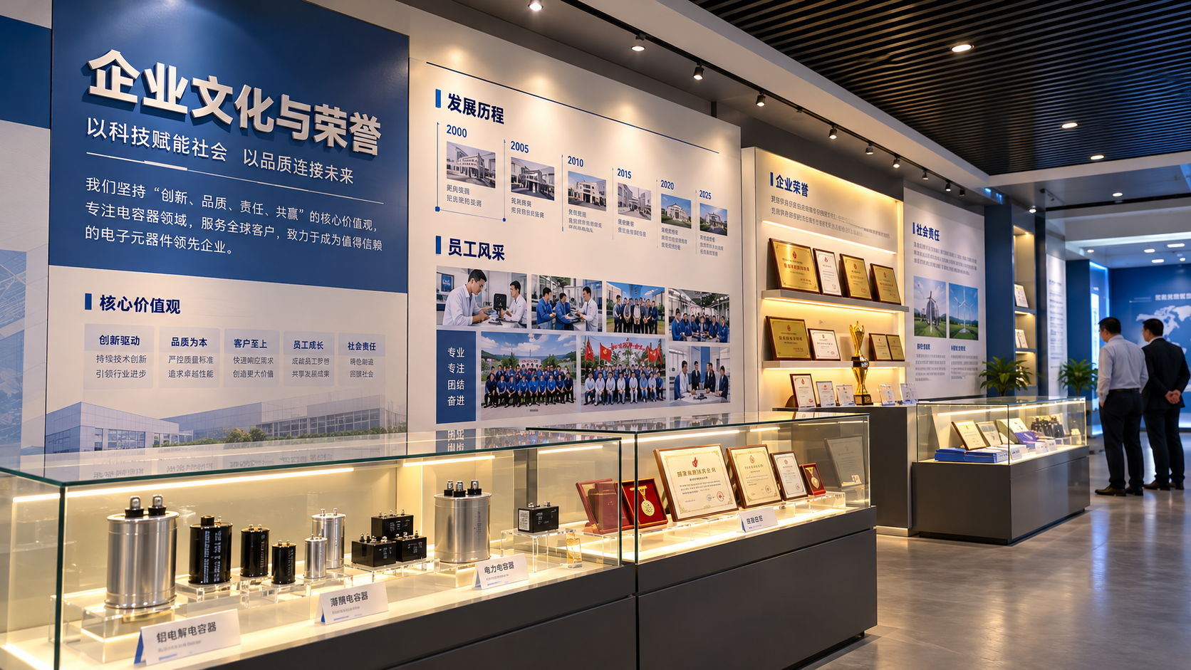 西电西容企业展厅项目效果图