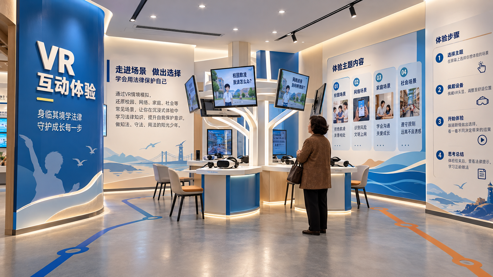 VR互动体验区效果图
