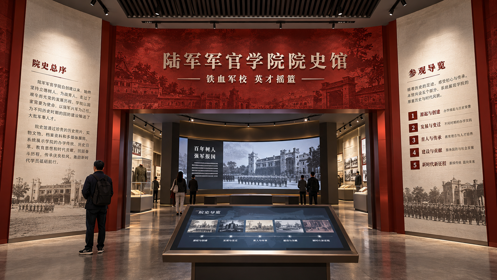 陆军军官学院院史馆项目效果图