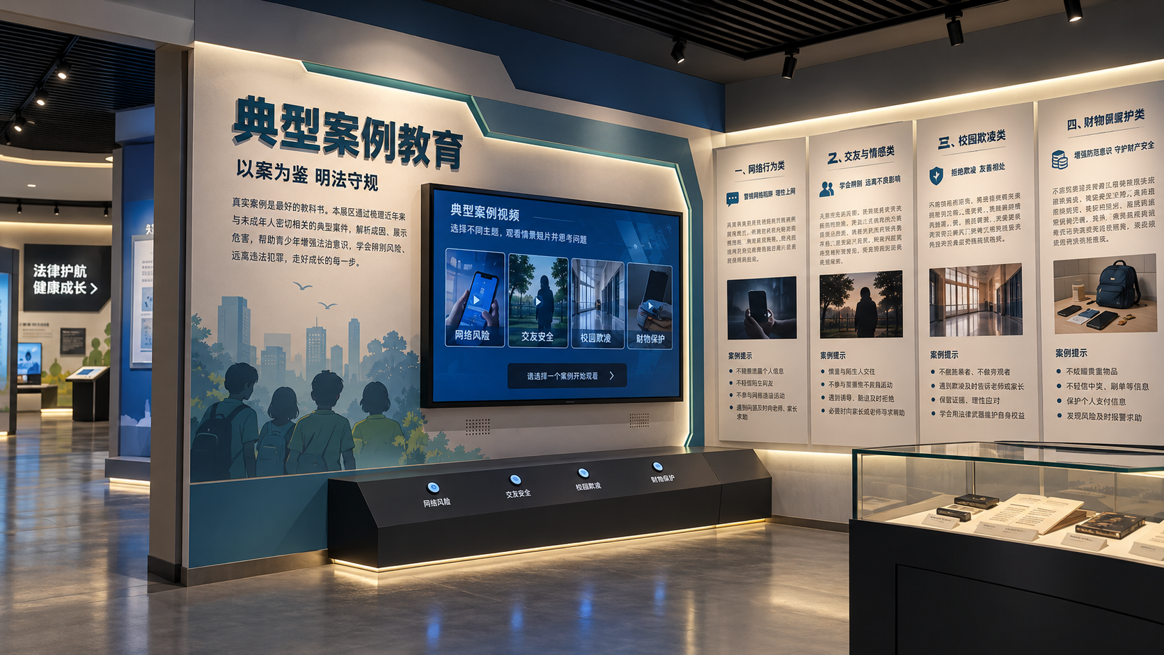 典型案例教育区效果图