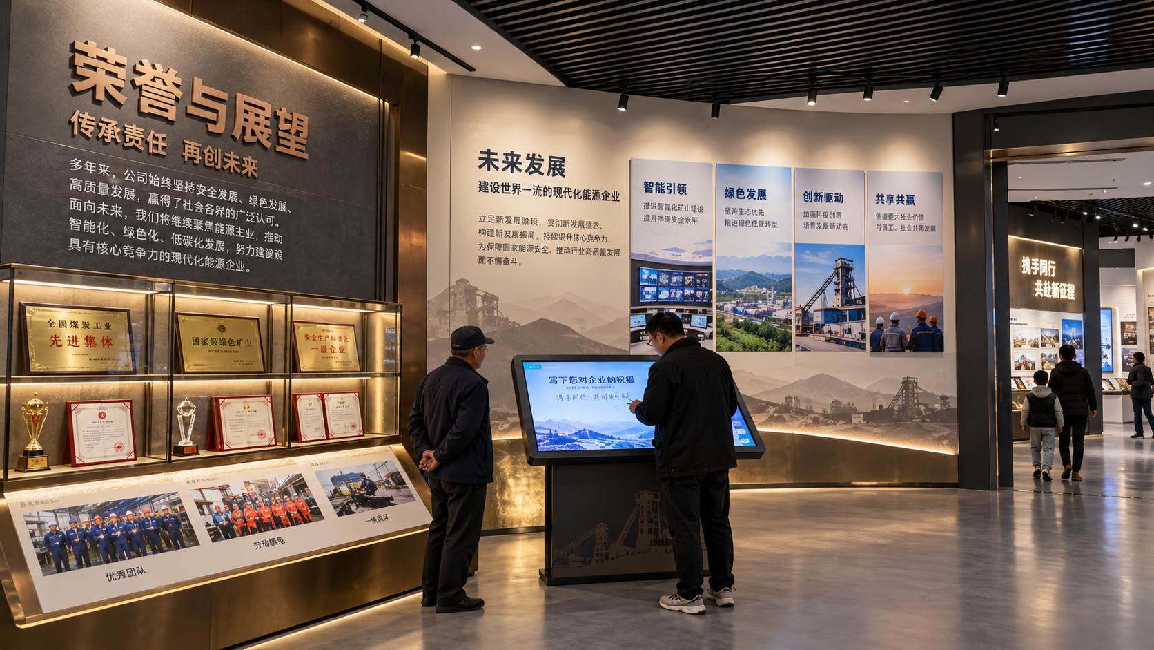 正通煤业企业展厅项目效果图