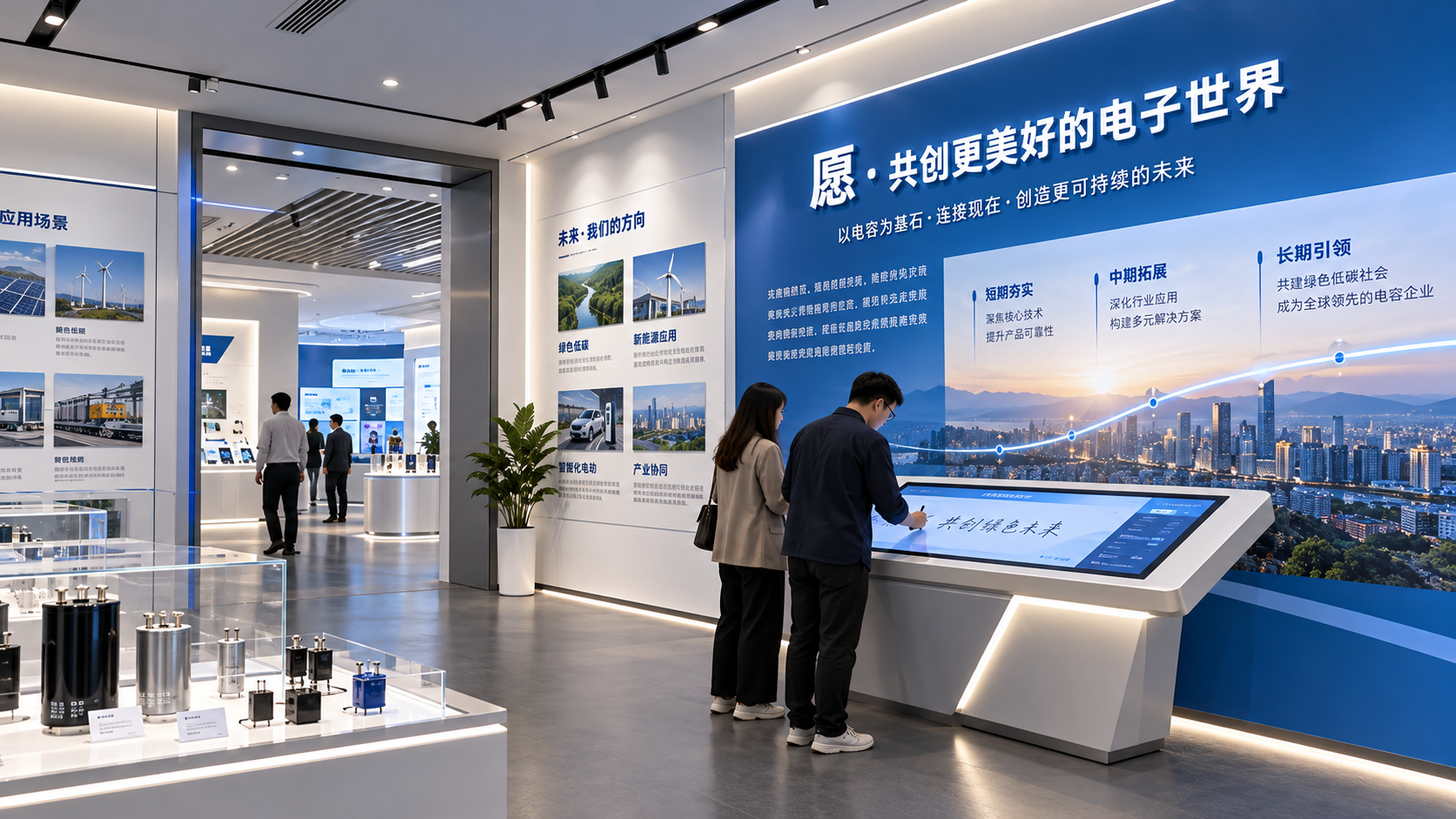 西电西容企业展厅项目效果图