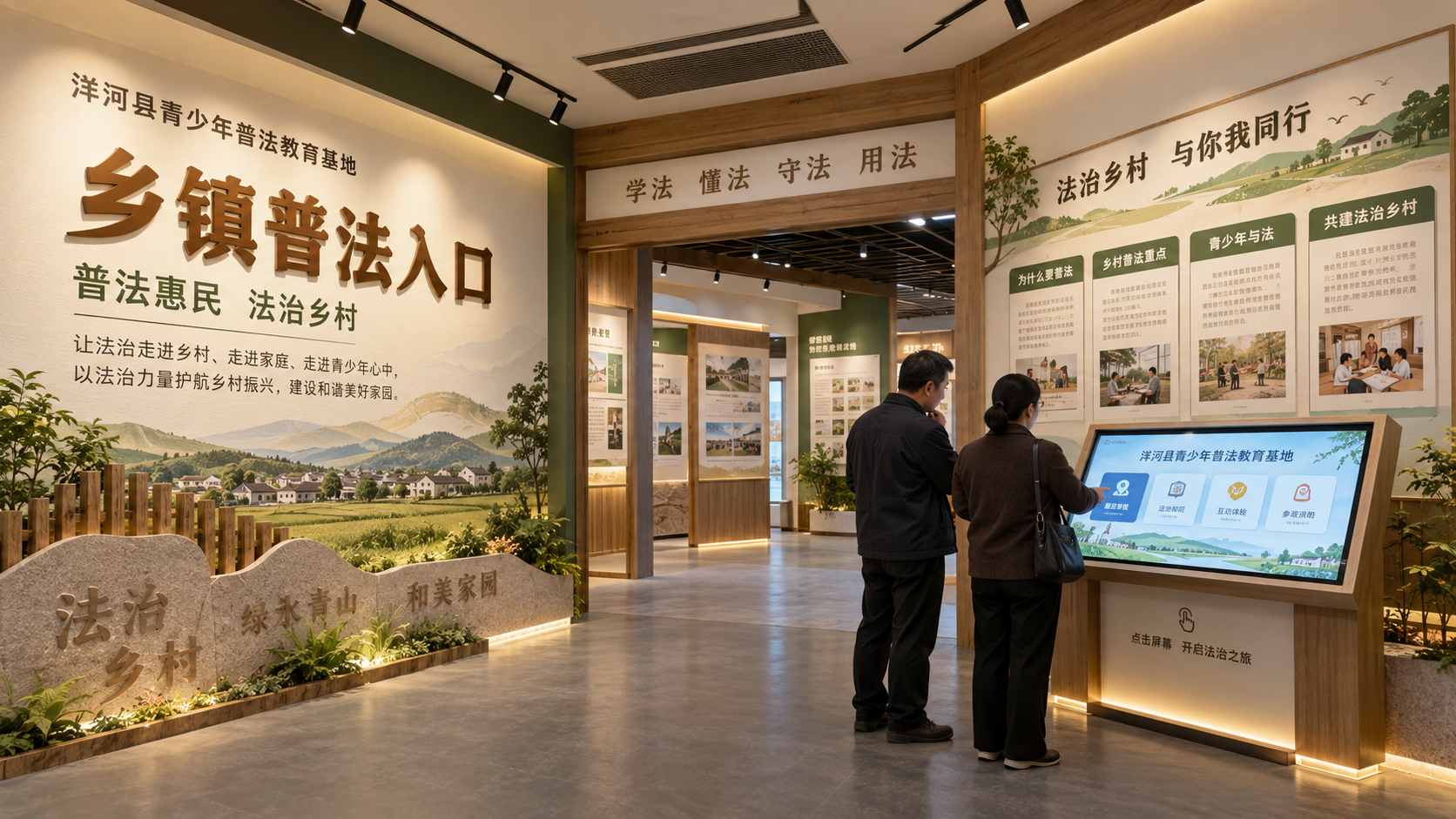 乡镇普法入口区效果图