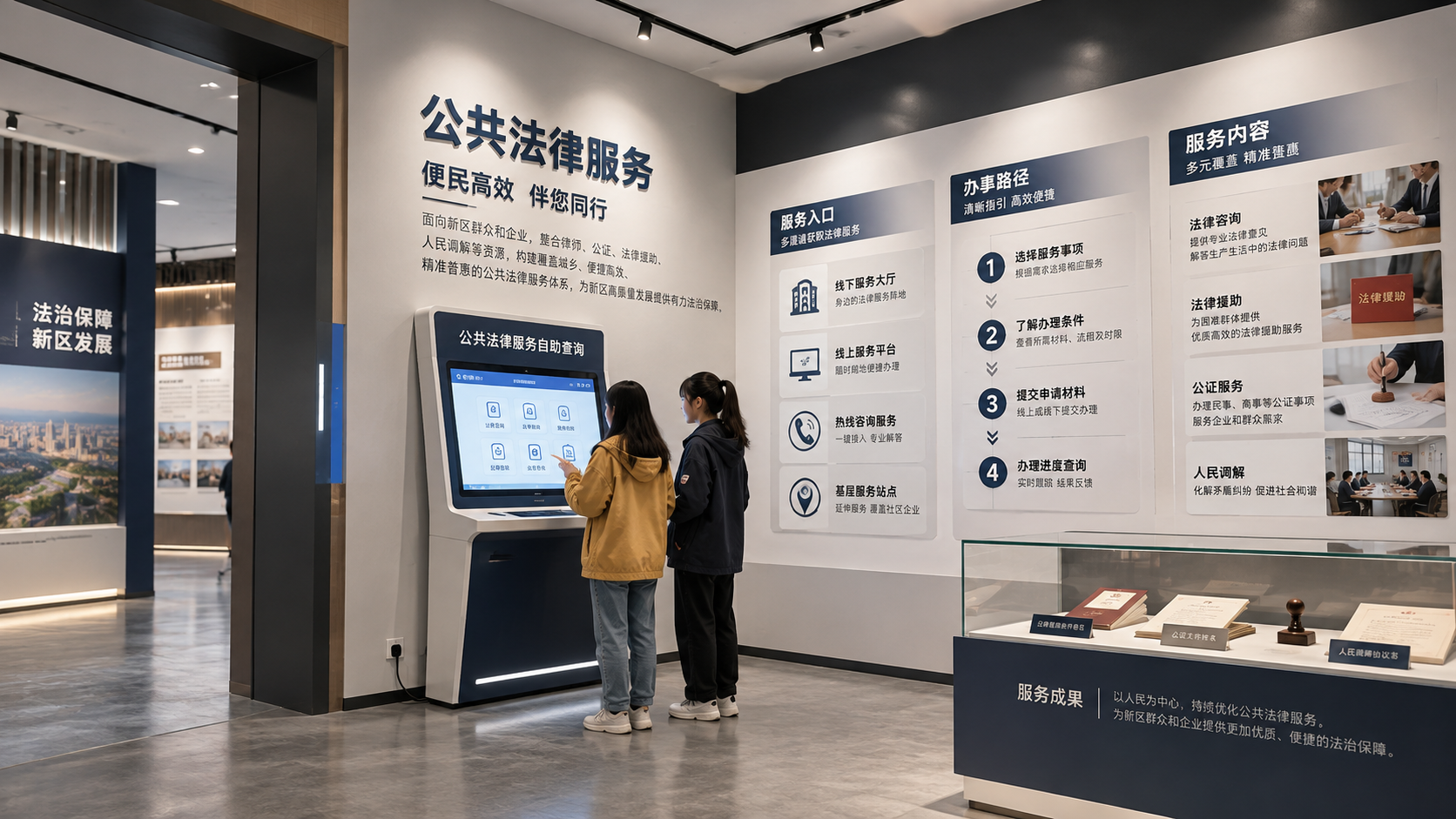 公共法律服务区效果图