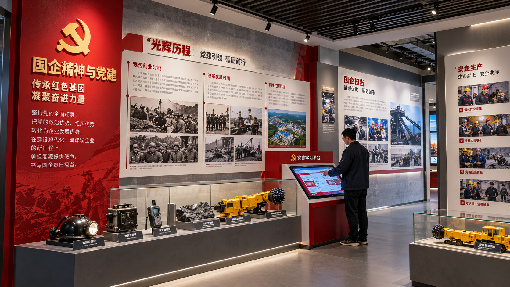 五举煤业企业展厅项目效果图