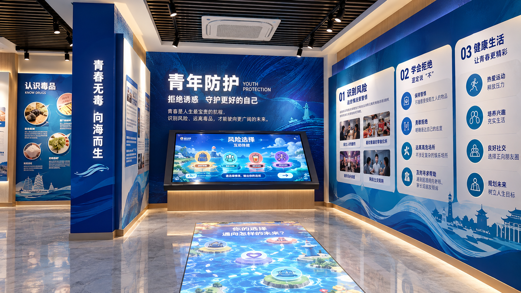 青年防护效果图