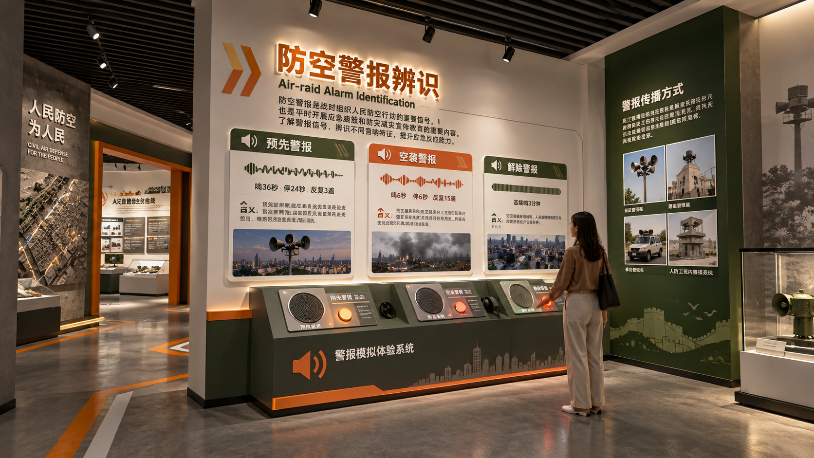 防空警报辨识区效果图