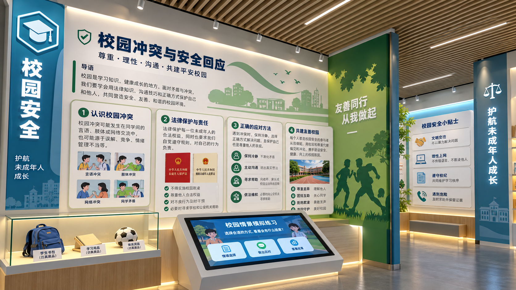 校园安全区效果图