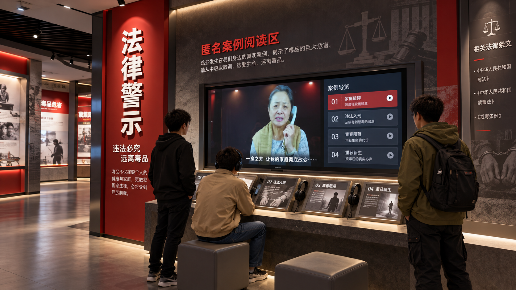 法律警示效果图