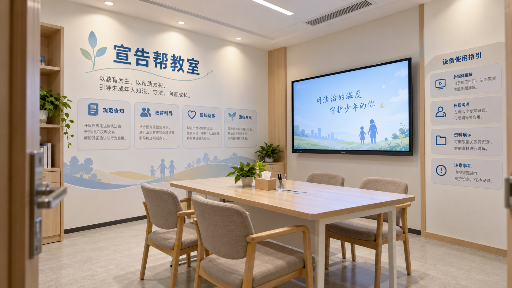 宣告帮教室区效果图