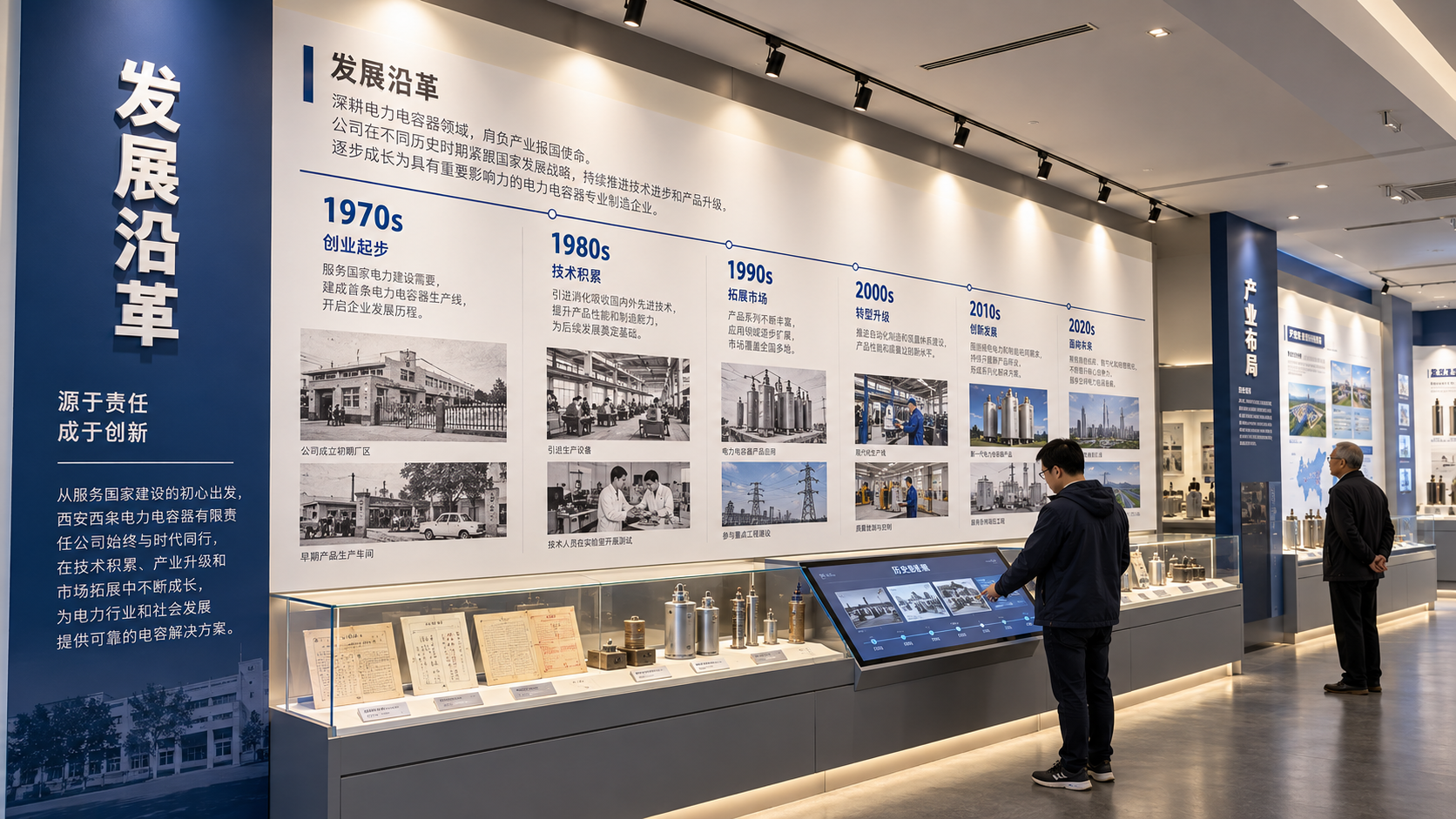 西电西容企业展厅项目效果图