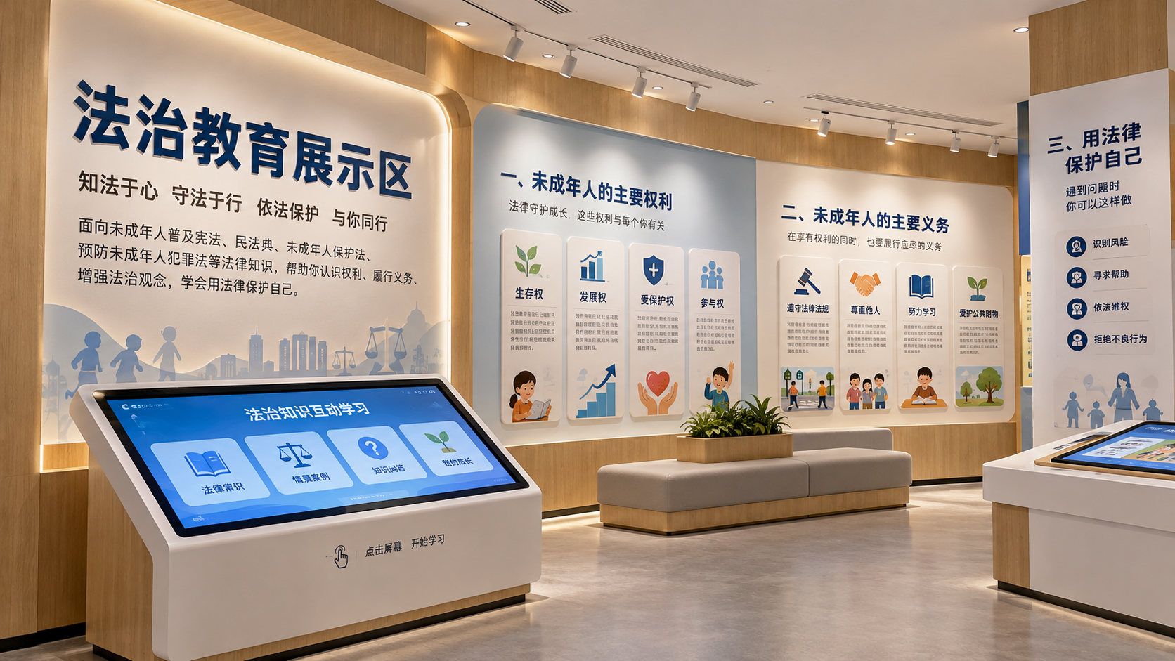 法治教育展示区区效果图