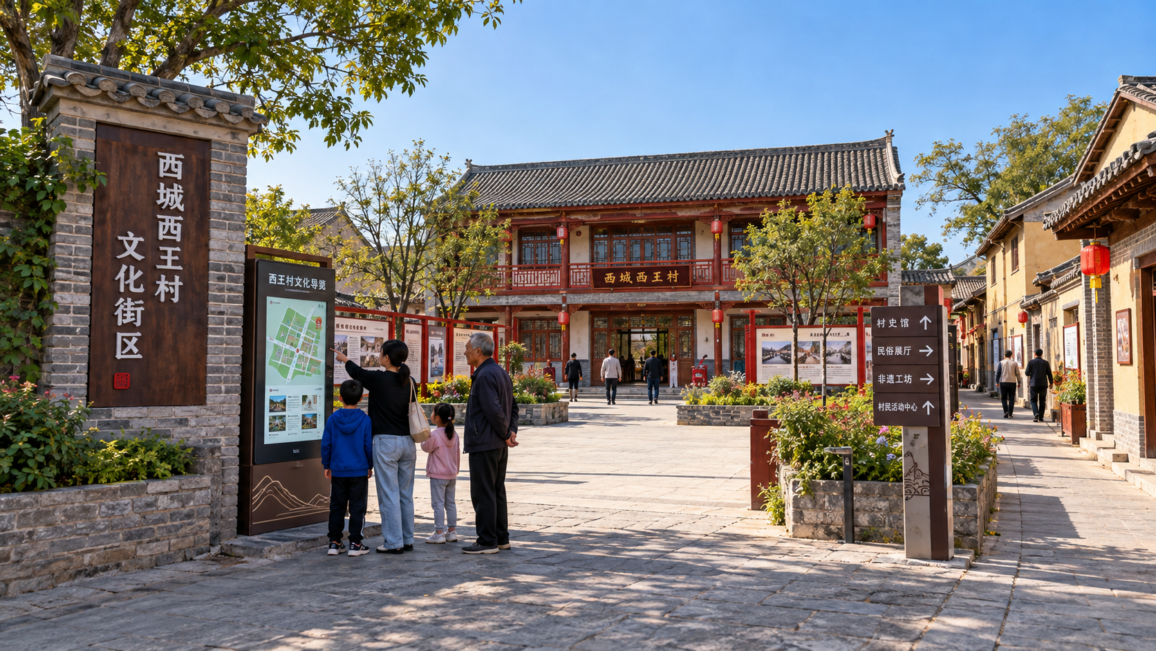 西城西王村文化街区项目效果图