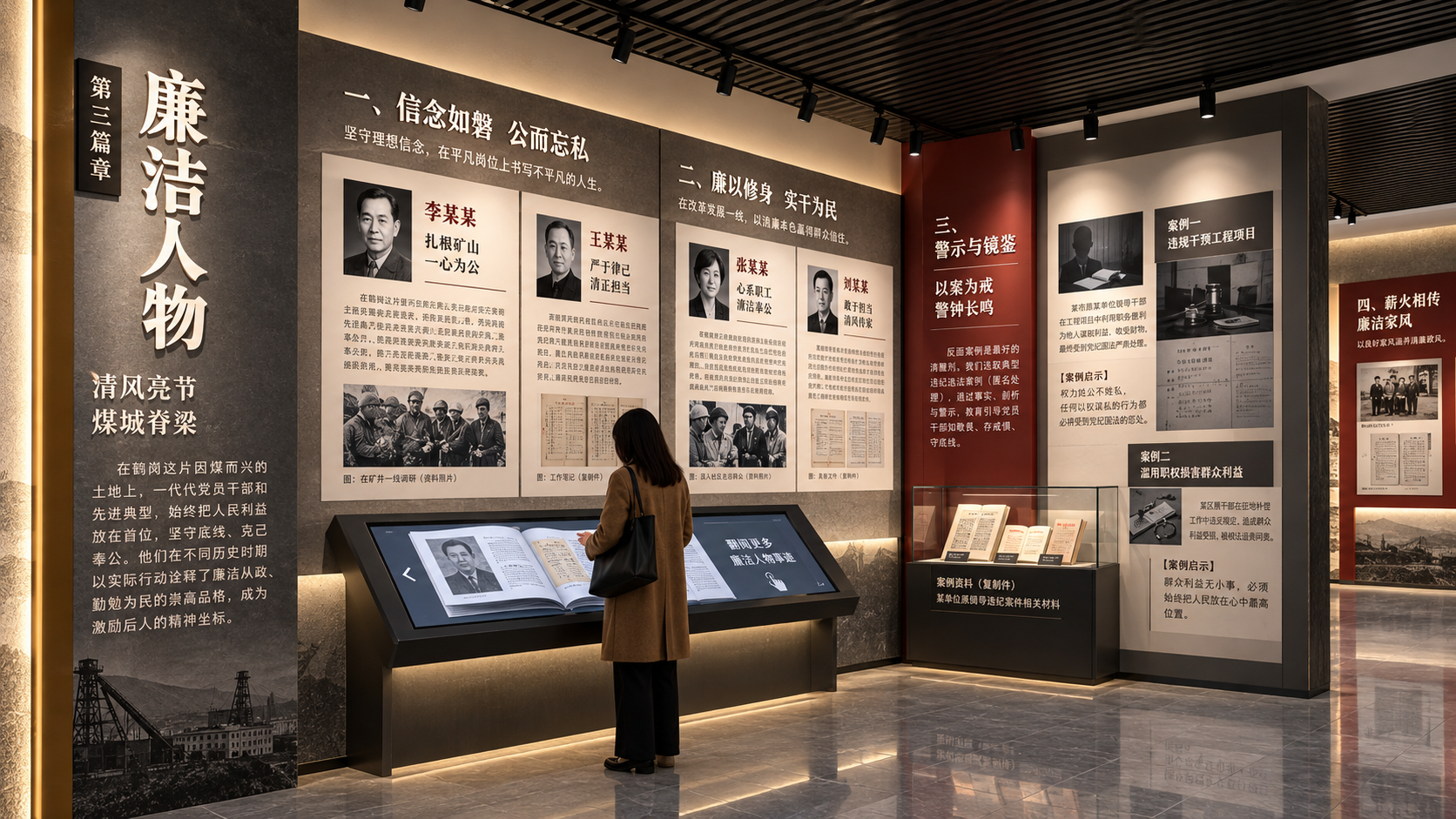 廉洁人物效果图