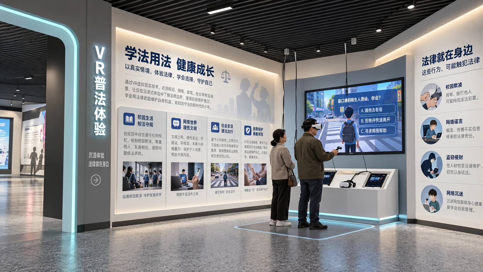VR普法体验区效果图