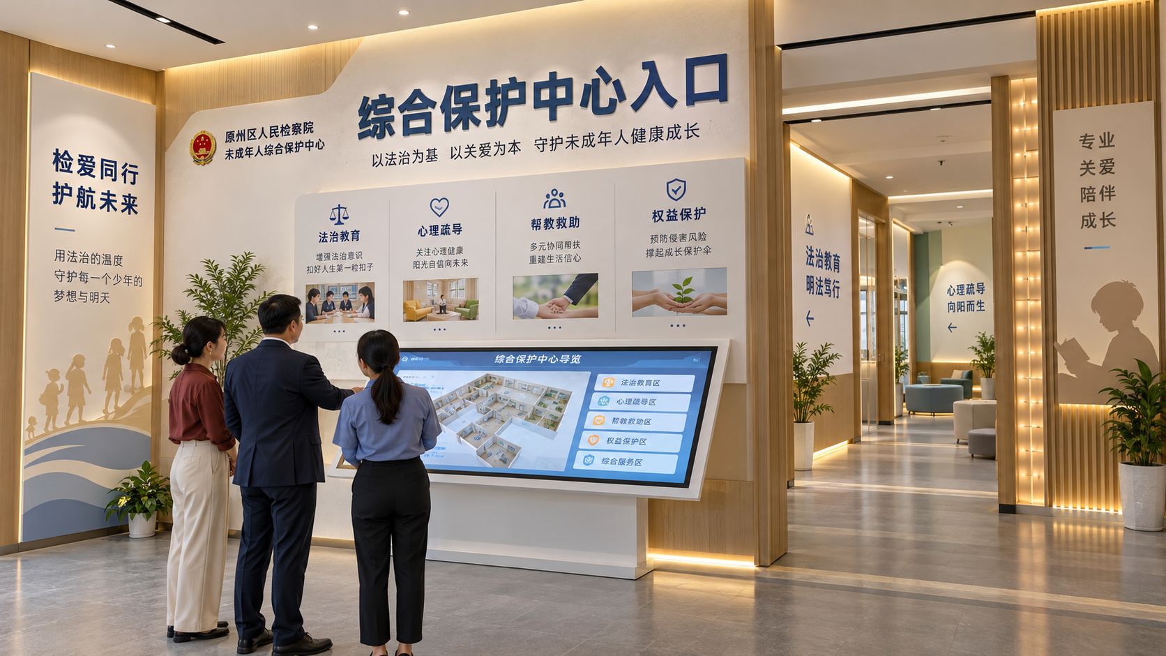 综合保护中心入口区效果图