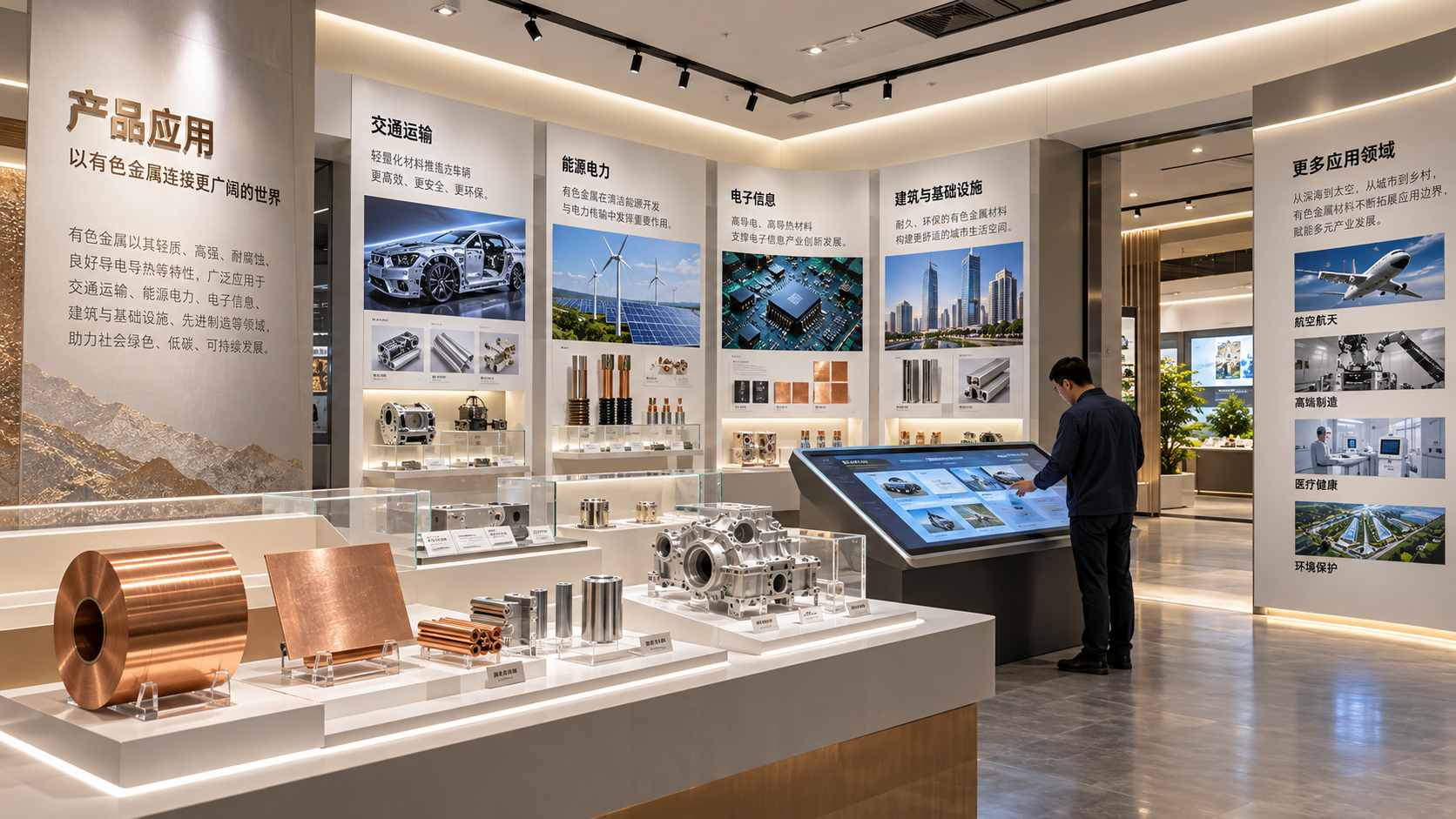 榆林有色金属企业展厅项目效果图