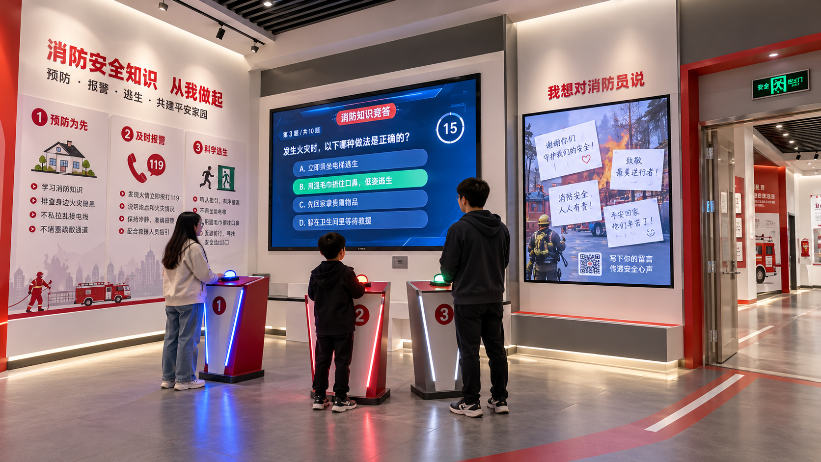 陕西省消防安全教育馆项目效果图