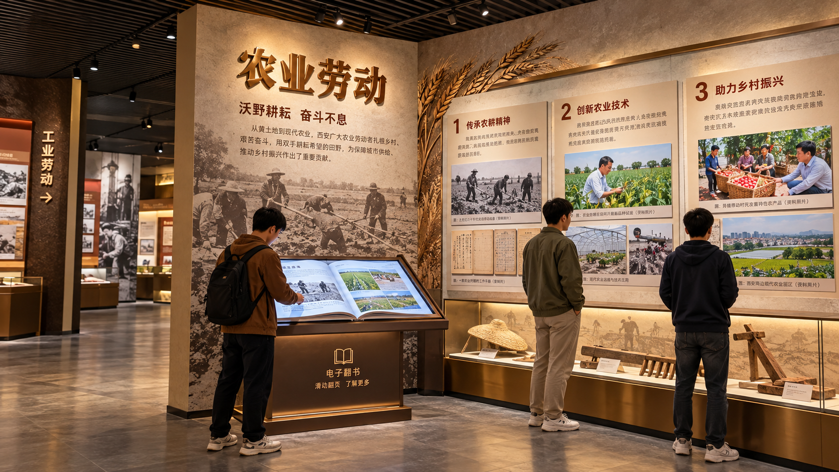 农业劳动效果图