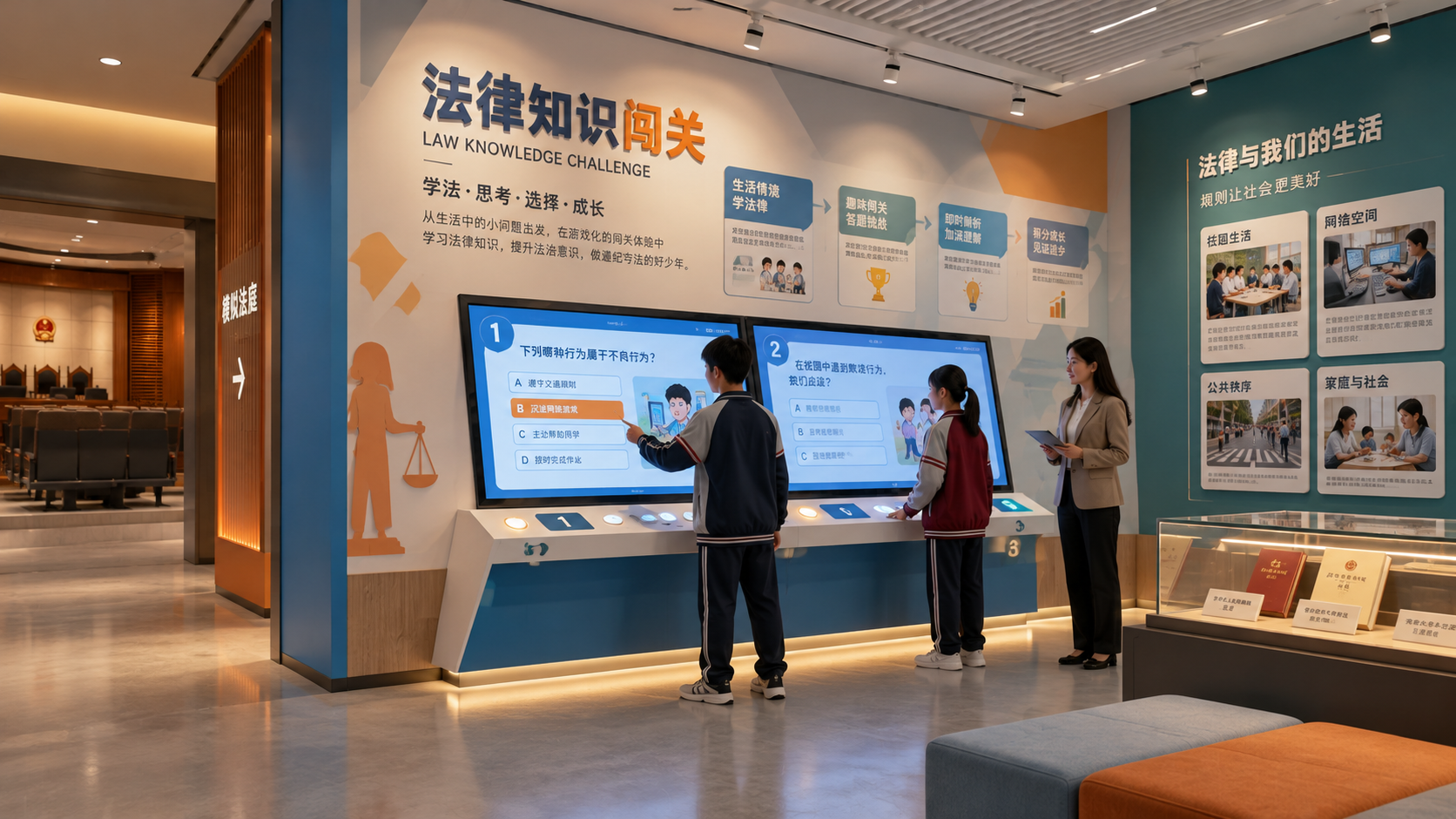 法律知识闯关区效果图