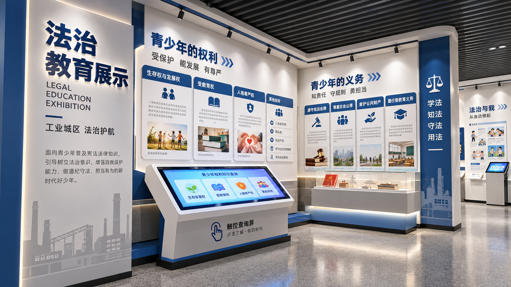 法治教育展示区效果图