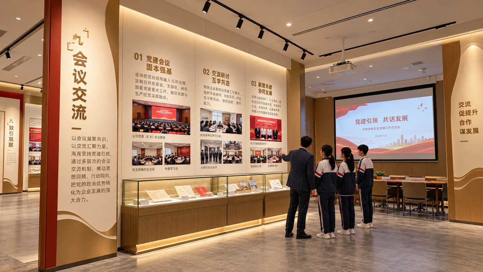 会议交流效果图