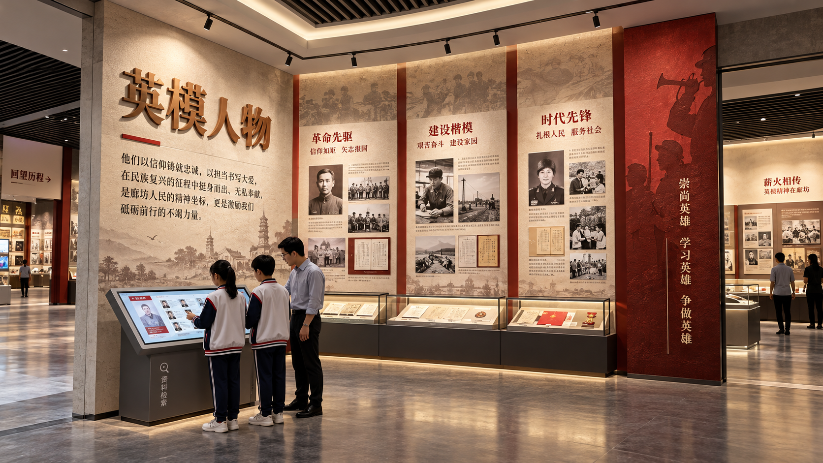 英模人物效果图