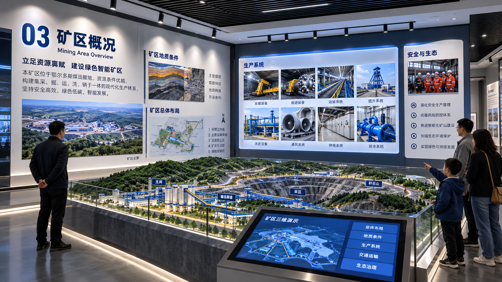 五举煤业企业展厅项目效果图