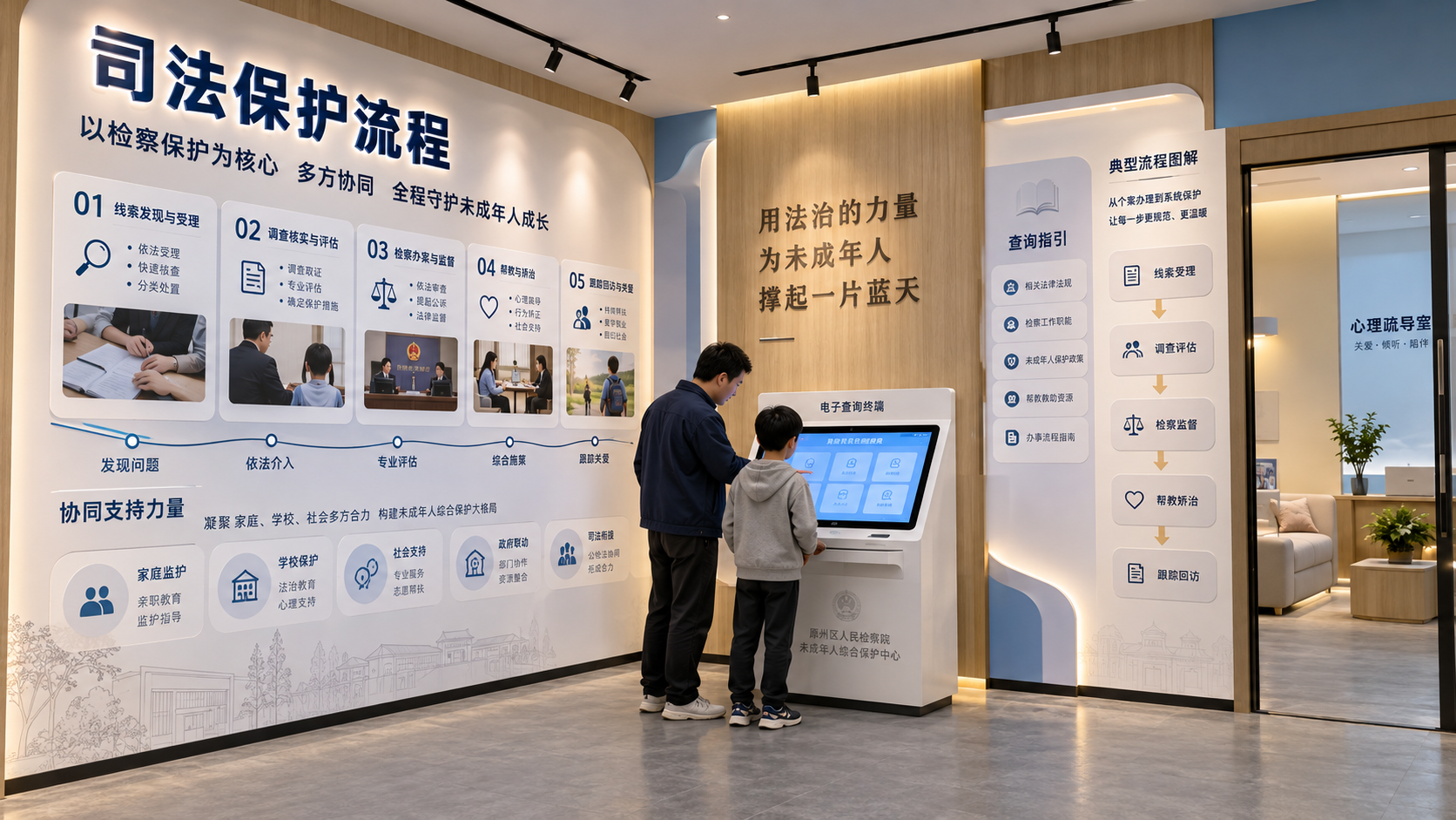 司法保护流程区效果图