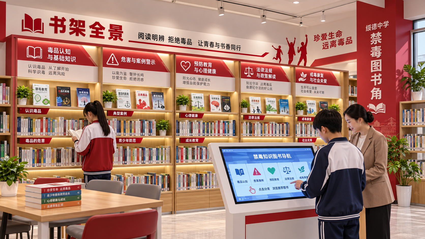 书架全景效果图