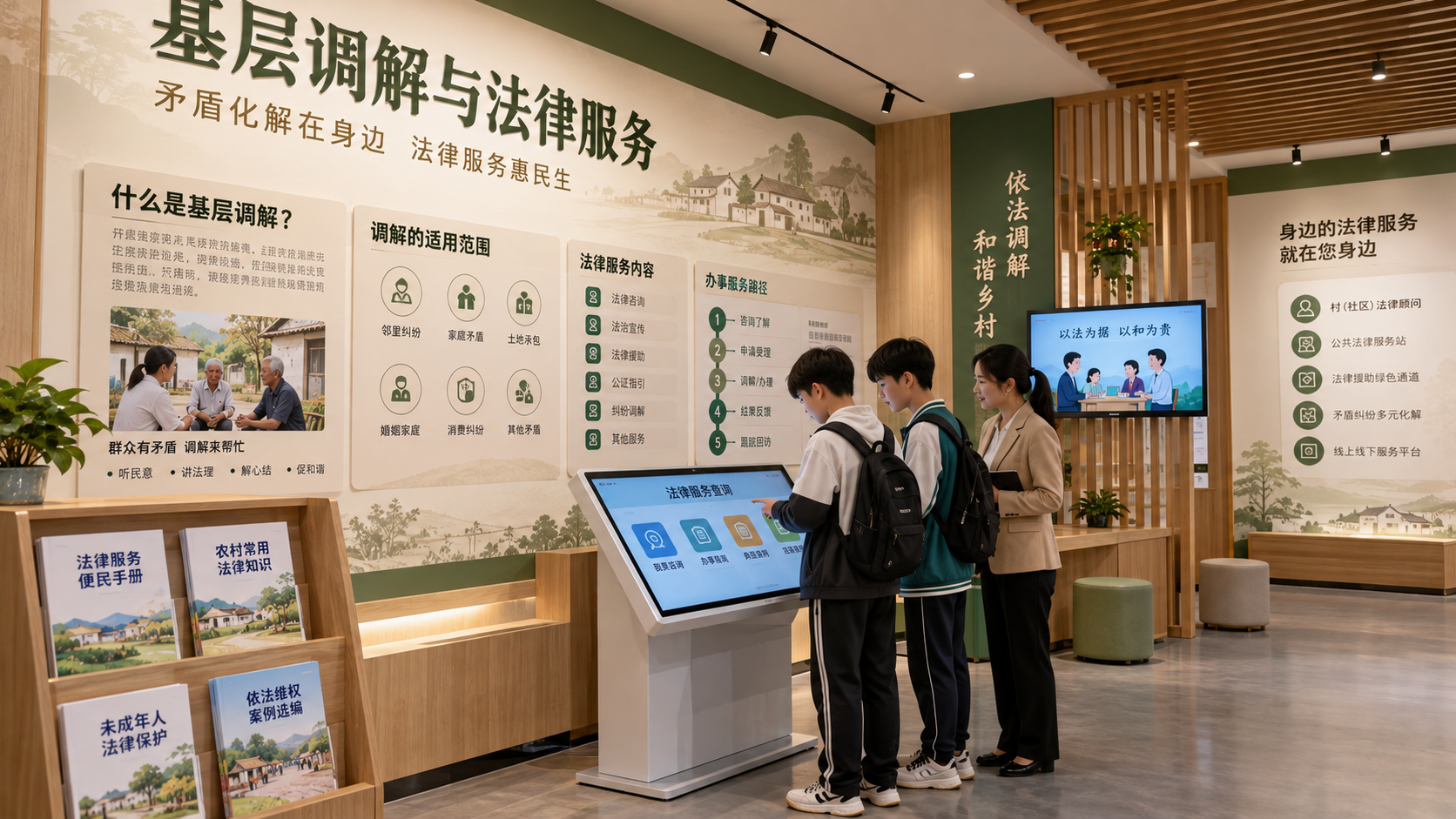 基层调解与法律服务区效果图