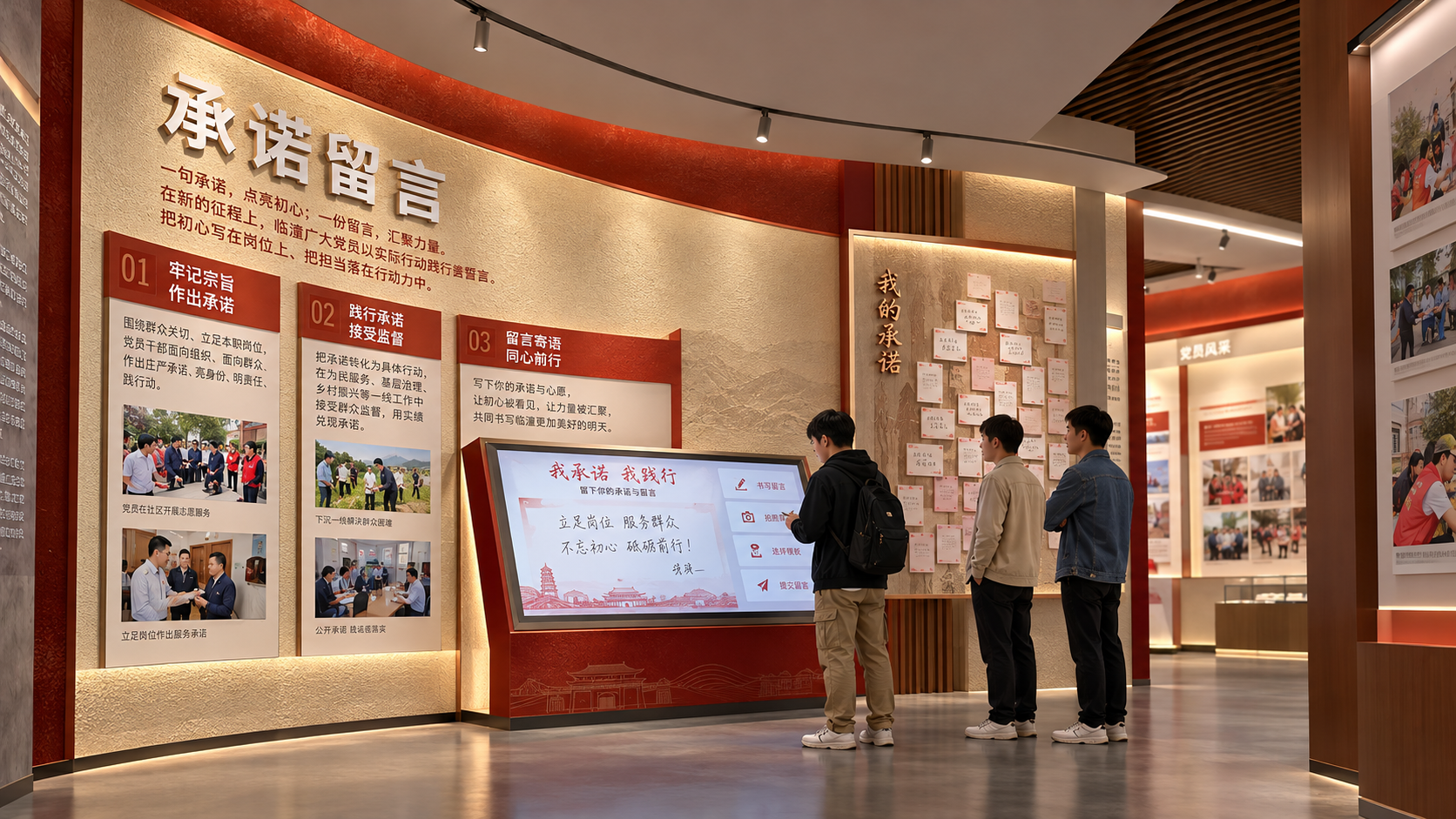 承诺留言效果图