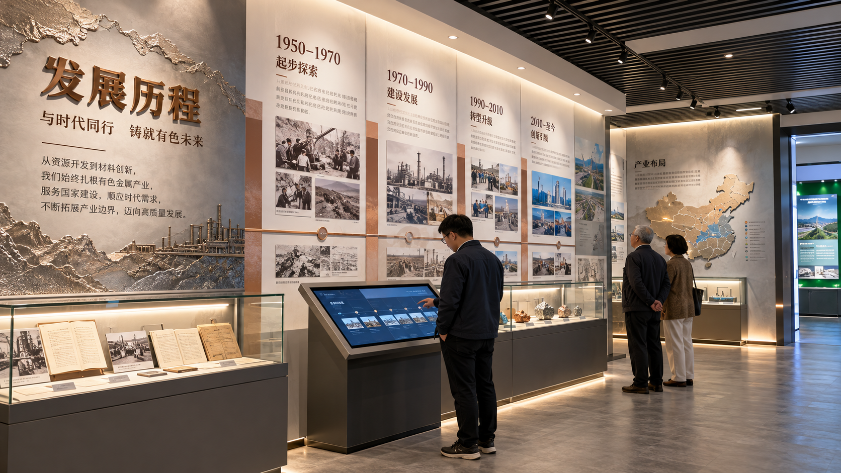 榆林有色金属企业展厅项目效果图