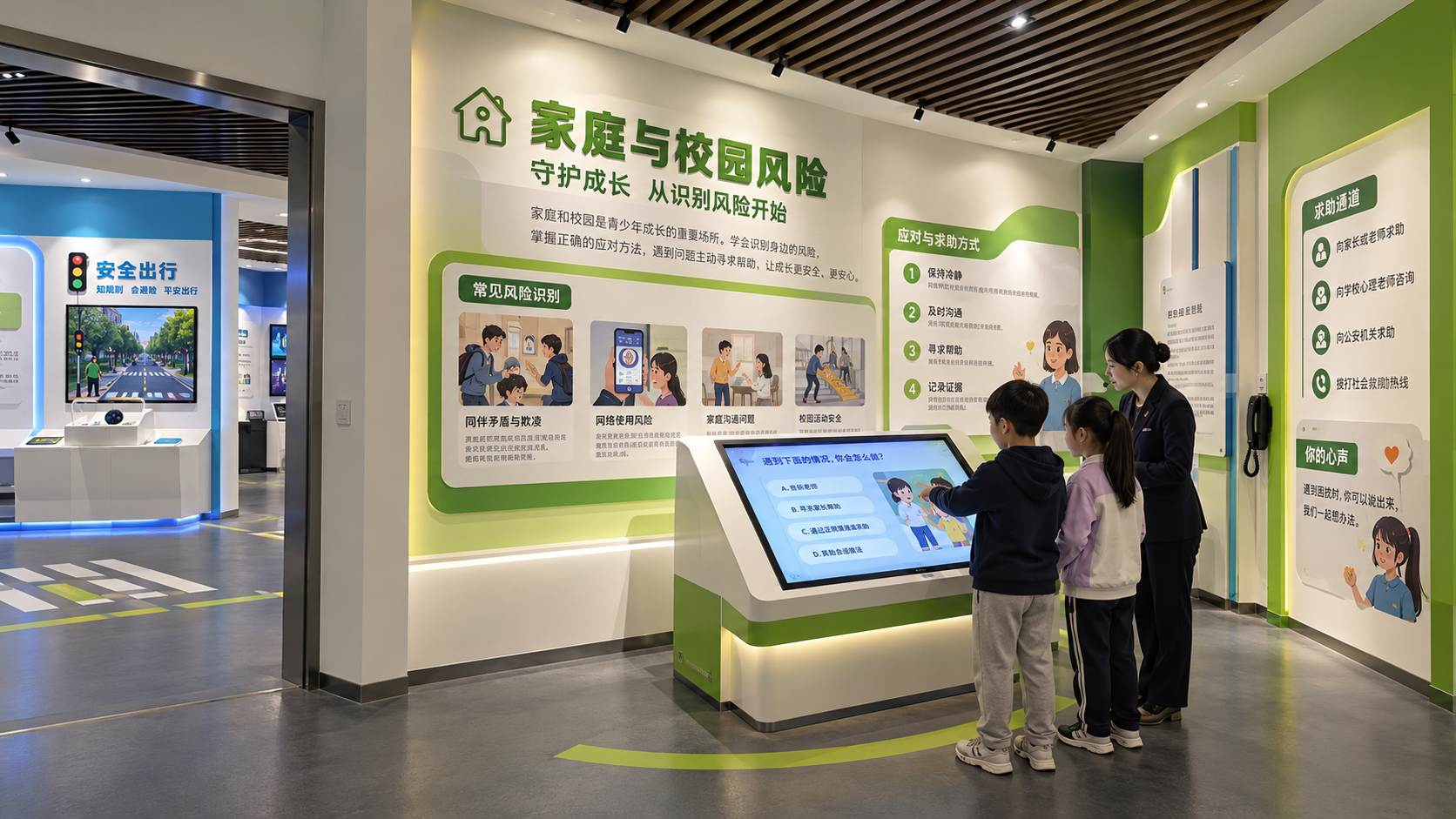 家庭与校园风险区效果图
