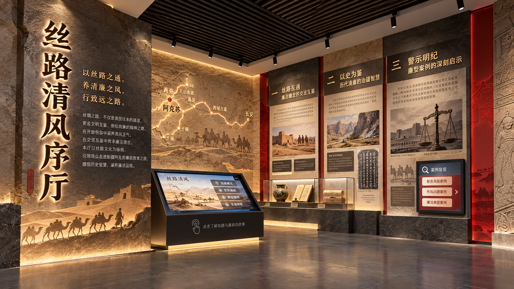 丝路清风序厅效果图