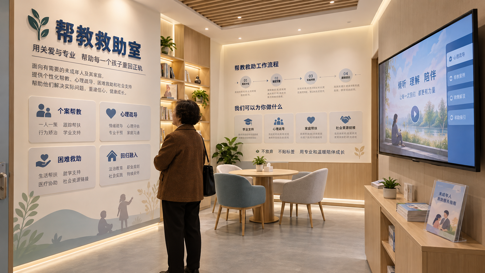 帮教救助室区效果图
