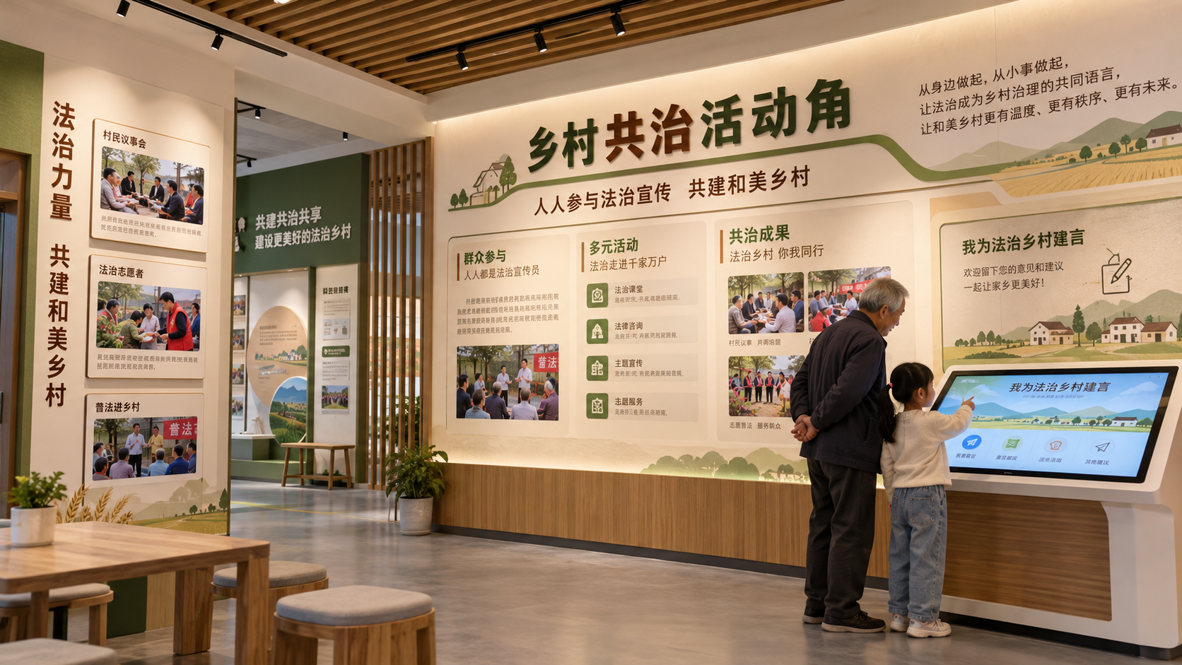 乡村共治活动角区效果图