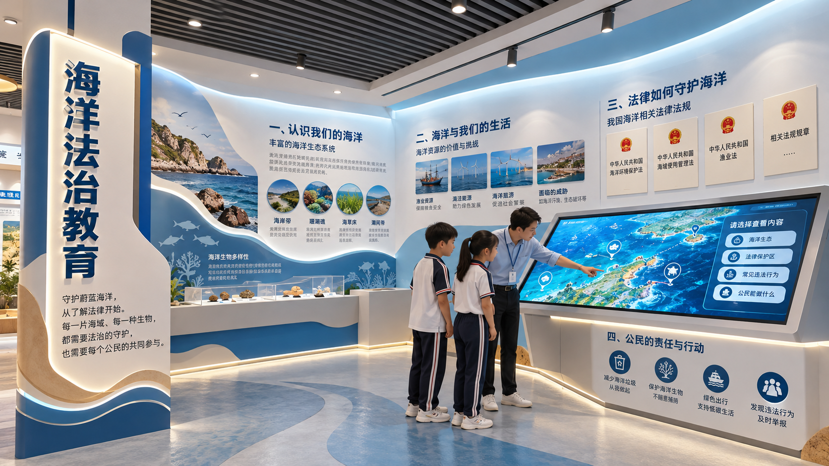 海洋法治教育区效果图
